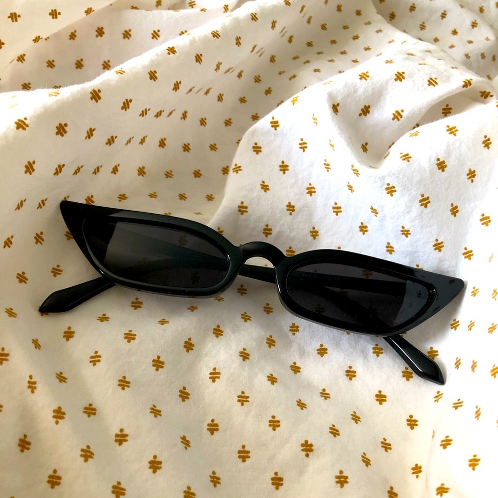 Black cat eye sunglasses